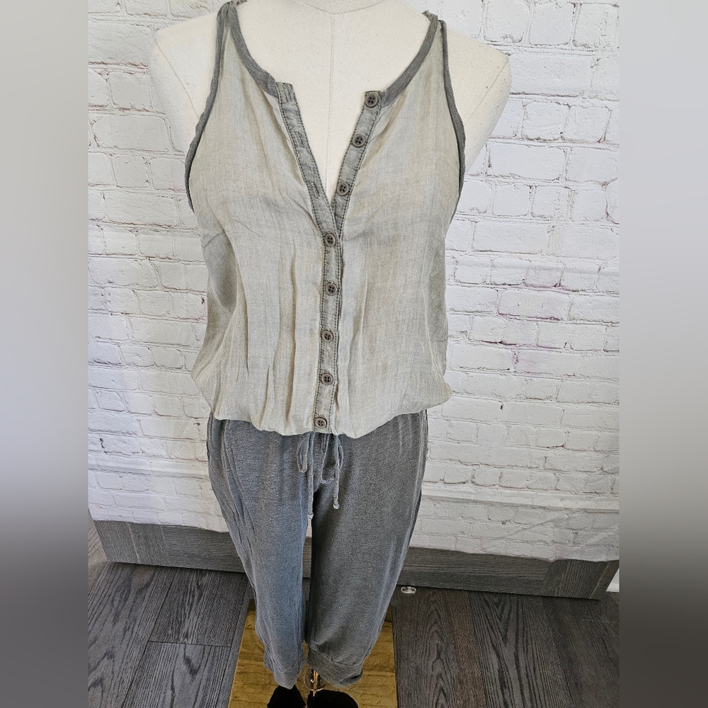 Revolve Stateside Button Front Crop Jumpsuit | Fe… - image 2